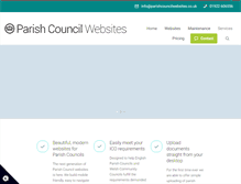 Tablet Screenshot of parishcouncilwebsites.co.uk